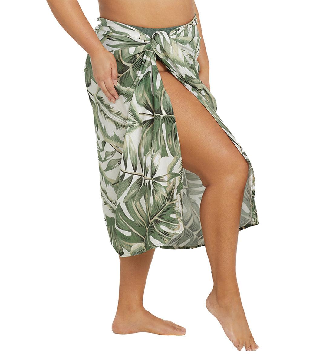 Artesands Woman's Plus Size Aria Olive Bach Sarong