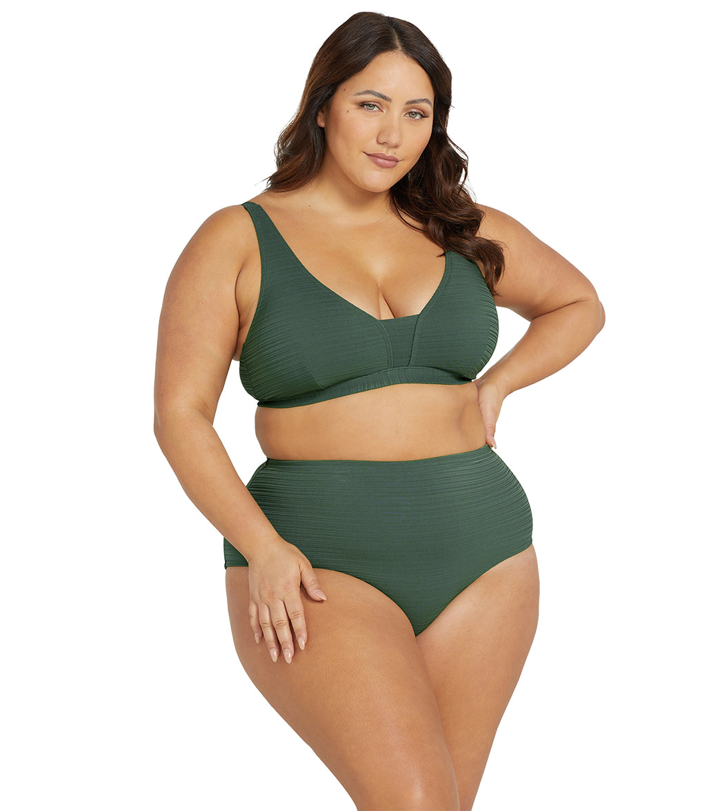 Artesands Woman's Plus Size Aria Olive Renoir Bikini Bottom