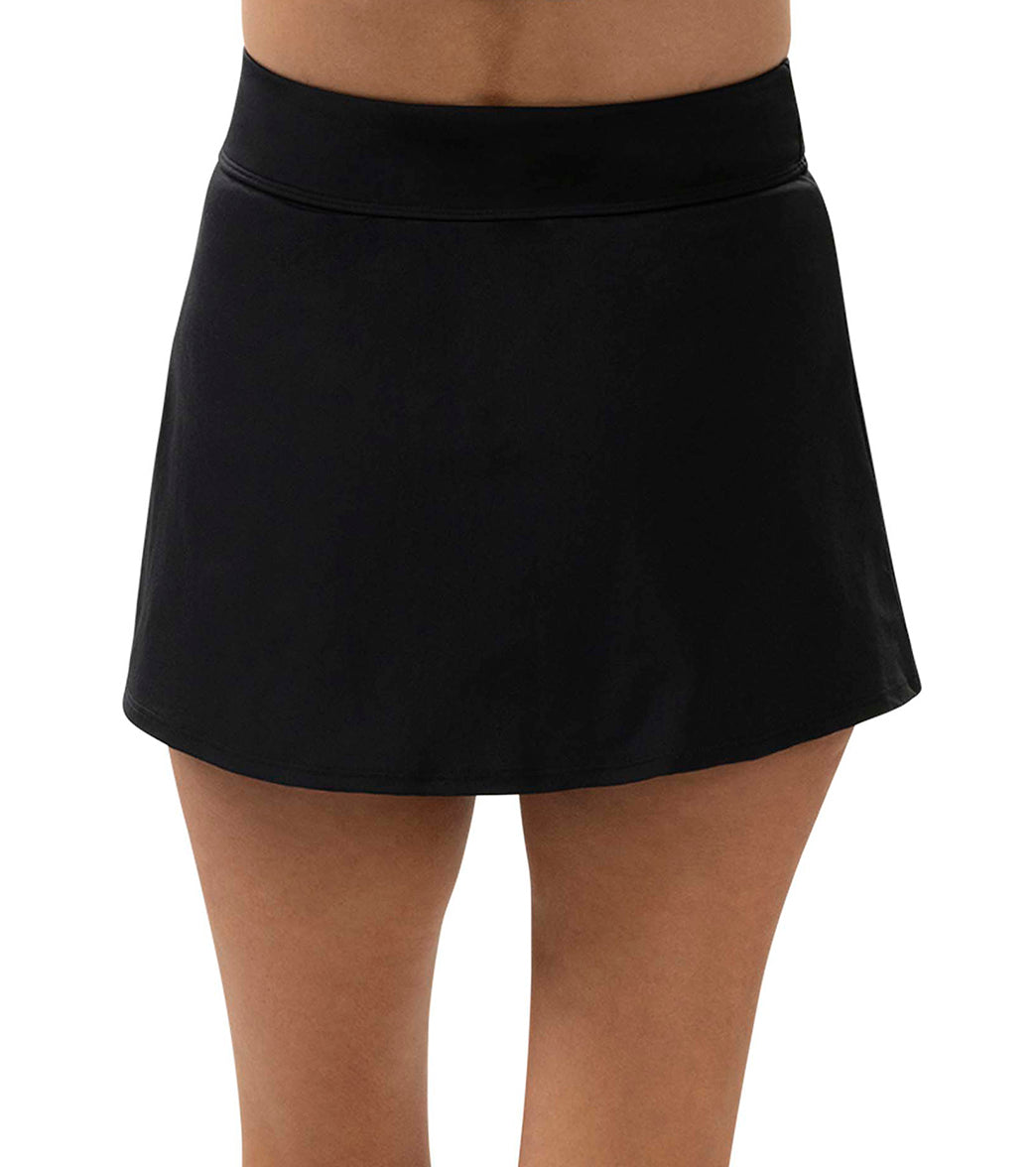 Dolfin Aquashape Women's High Waisted Wrap Front Swim Skort