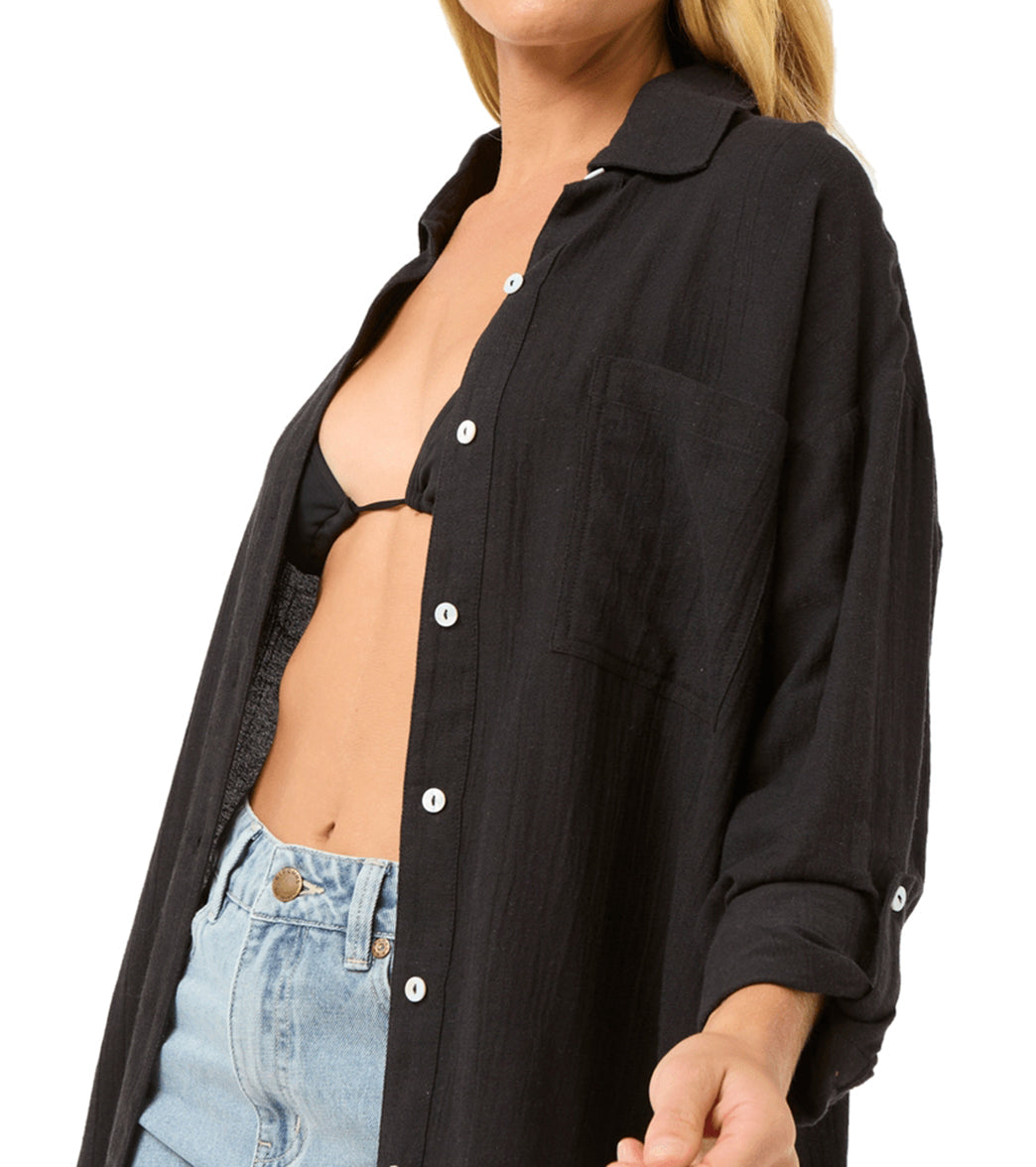 Rip Curl Women's Premium Surf Holiday Cover Up Shirt