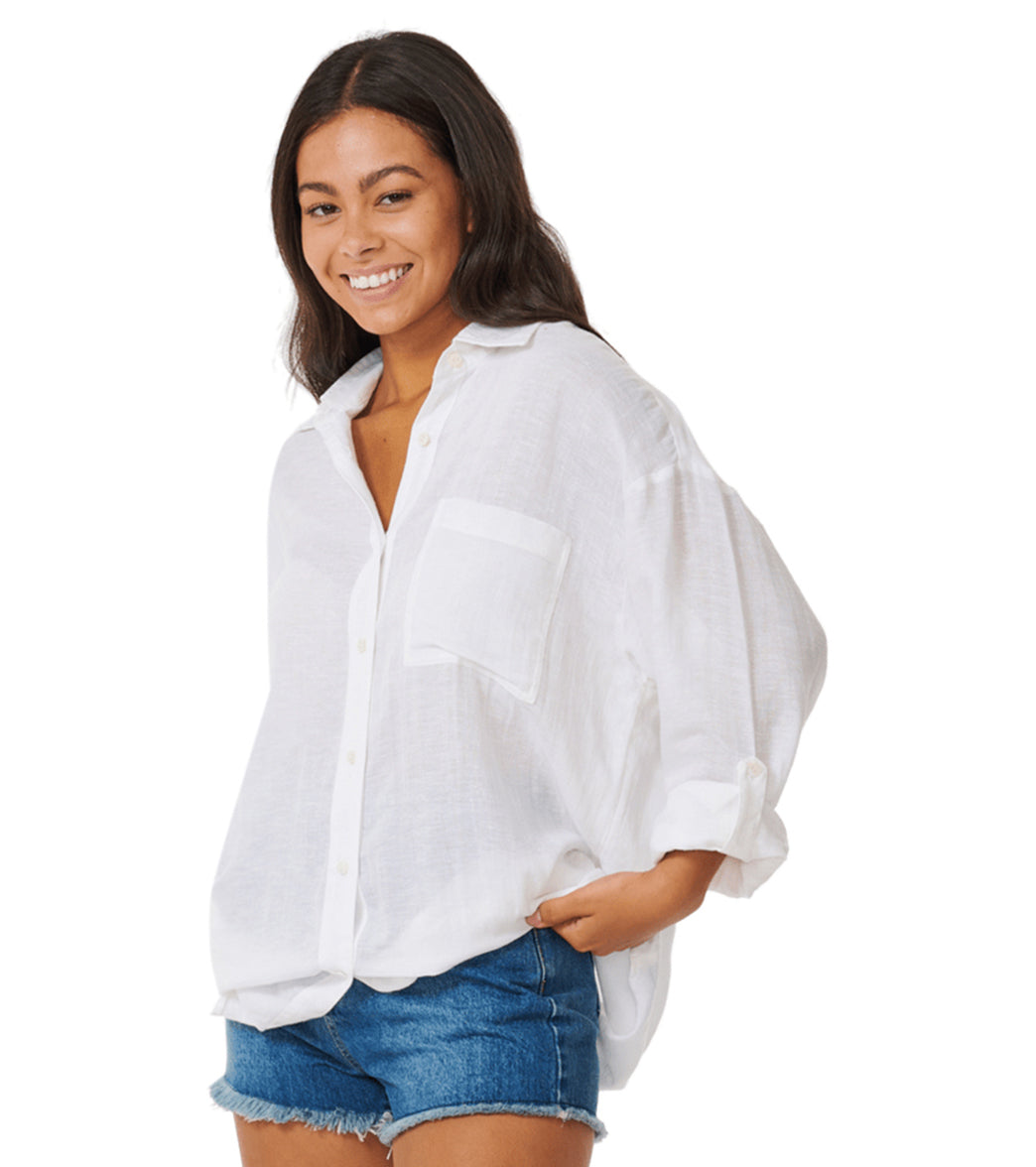 Rip Curl Women's Premium Surf Holiday Cover Up Shirt