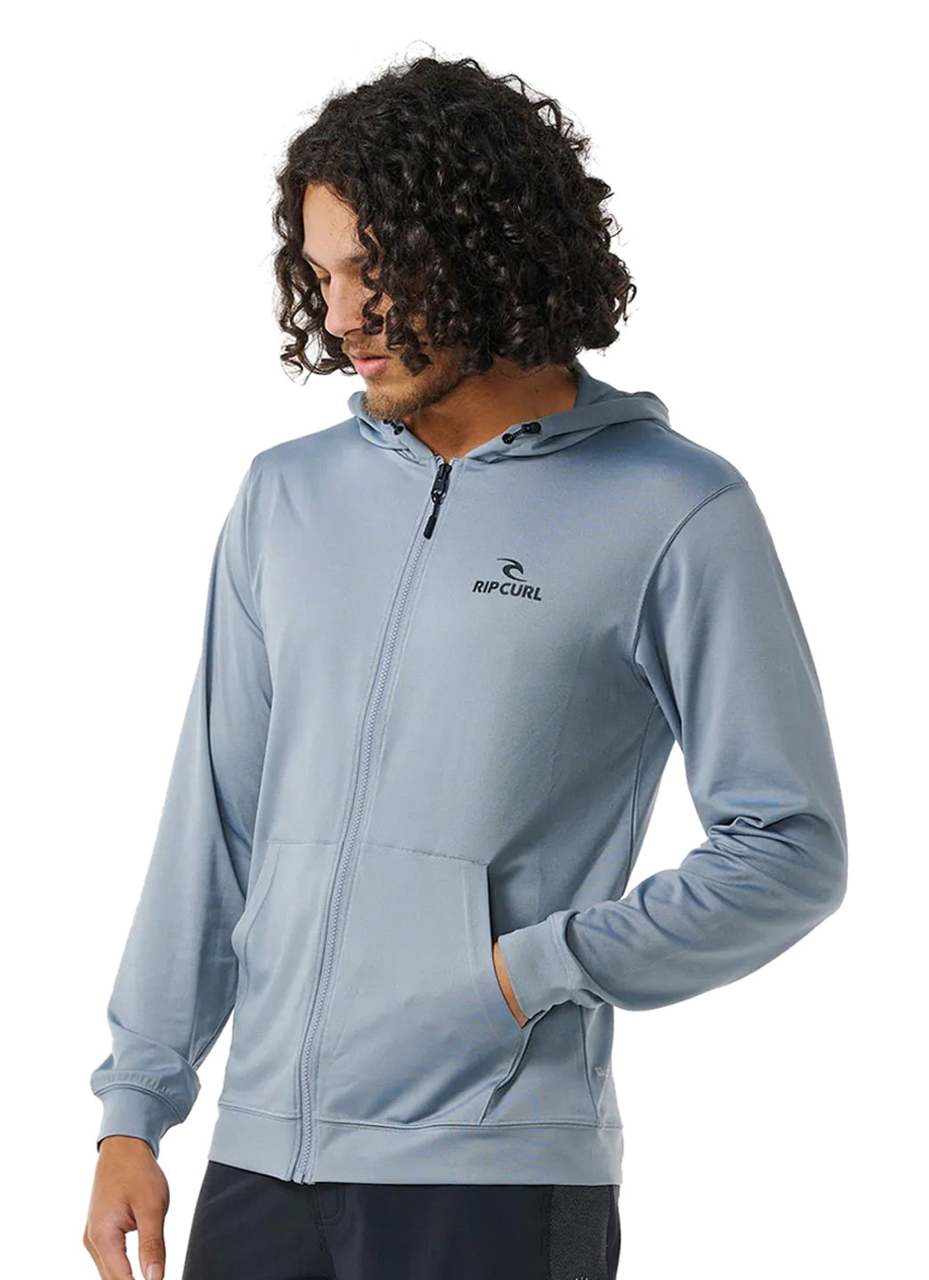 Rip Curl Men's Stack UPF 50 Zip Thru Hood Surf Shirt