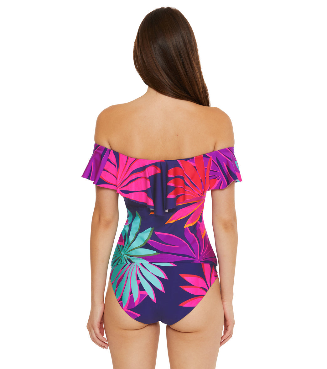 Trina Turk Women's Wailea Ruffle Tankini Top