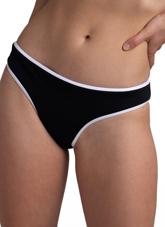 JOLYN Women's Whitney Contrast Bikini Bottom