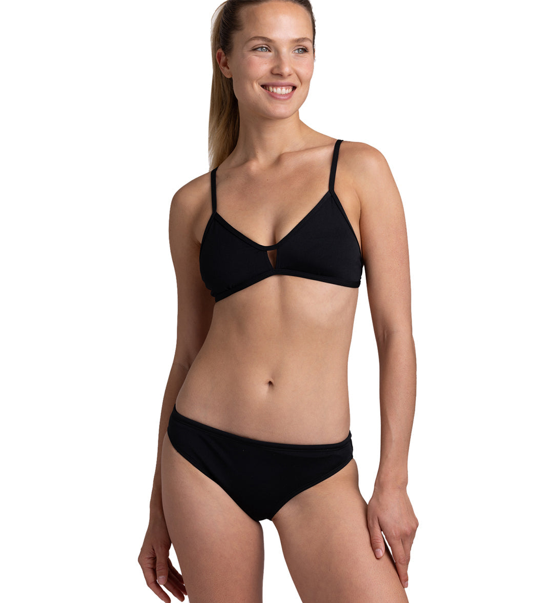 JOLYN Women's Chloe Solid Bikini Top