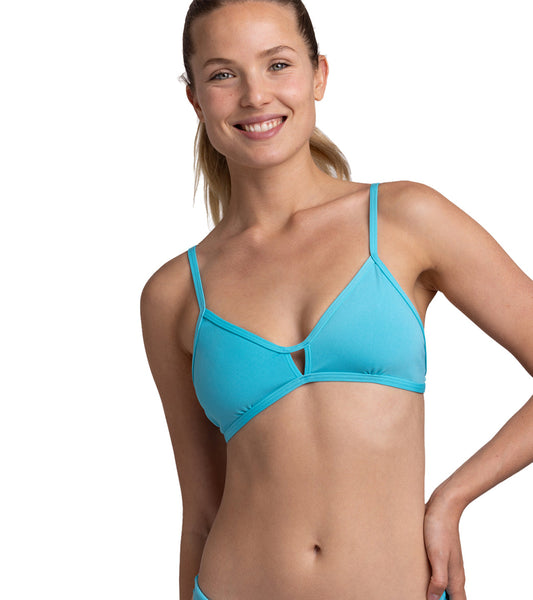 JOLYN Women's Chloe Solid Bikini Top