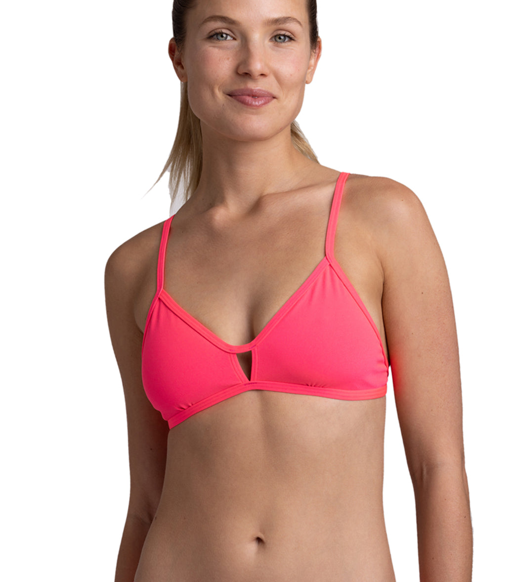 JOLYN Women's Chloe Solid Bikini Top