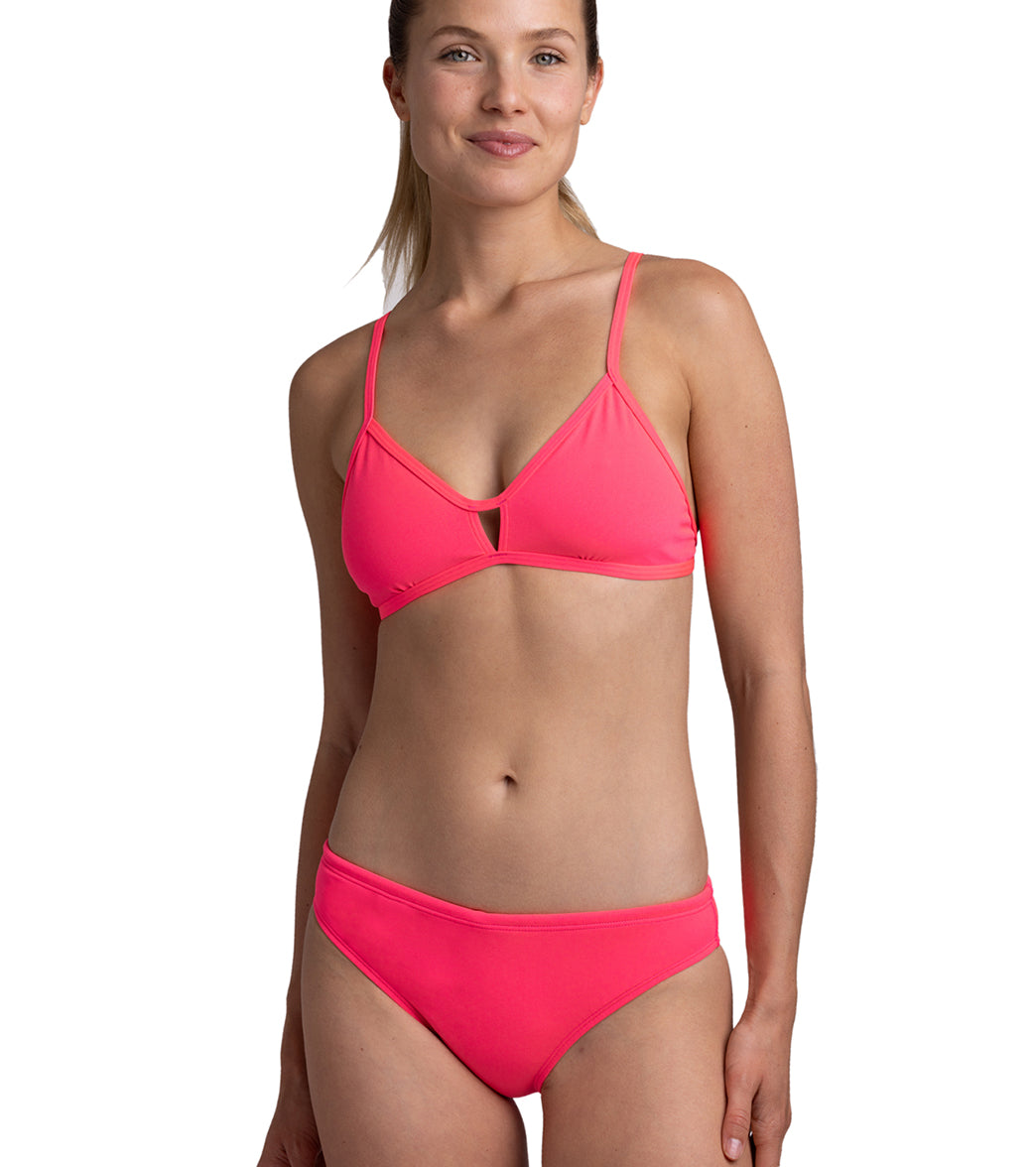 JOLYN Women's Chloe Solid Bikini Top