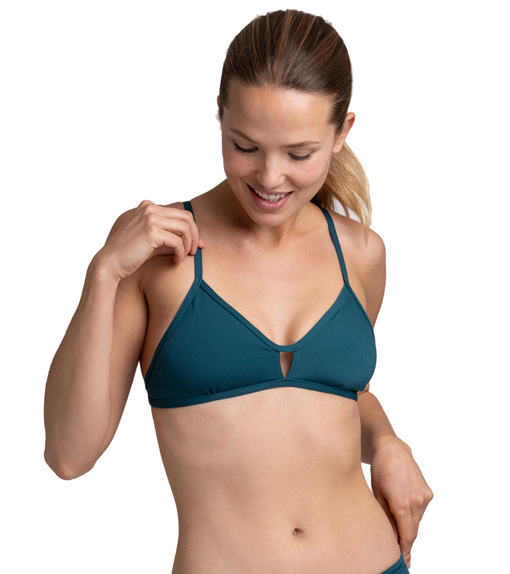 JOLYN Women's Chloe Solid Bikini Top