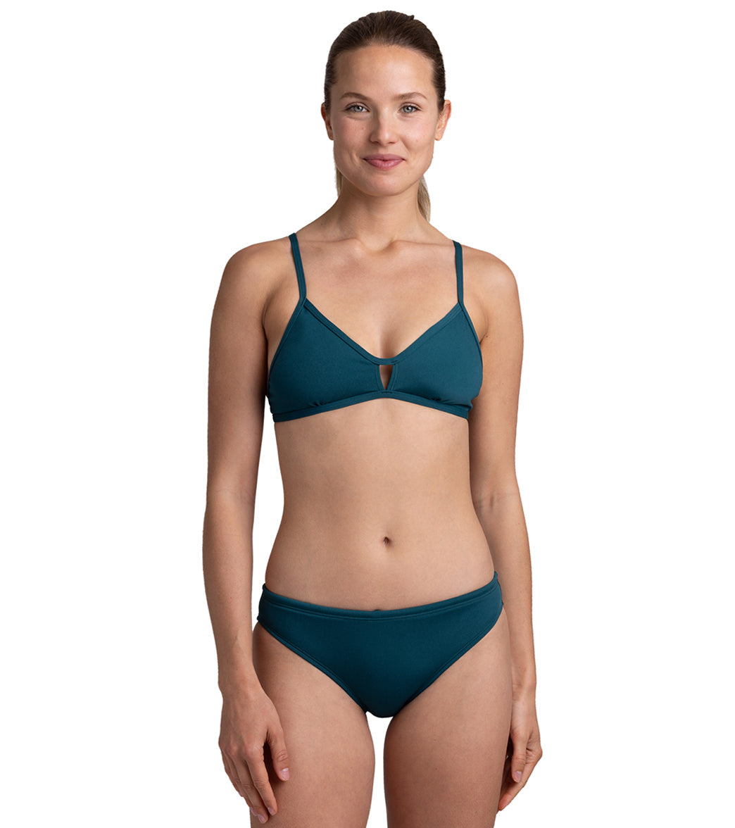 JOLYN Women's Chloe Solid Bikini Top