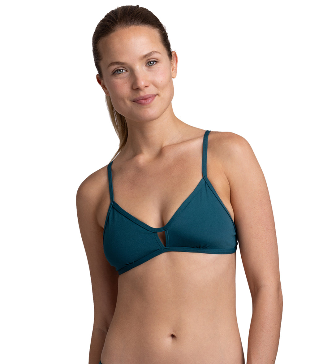 JOLYN Women's Chloe Solid Bikini Top