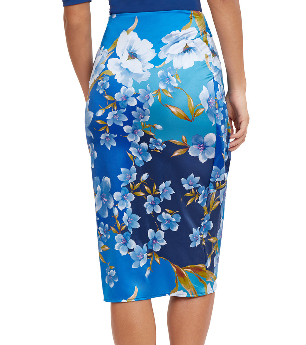 Gottex Modest Women's Long Wrap Tie Swim Skirt