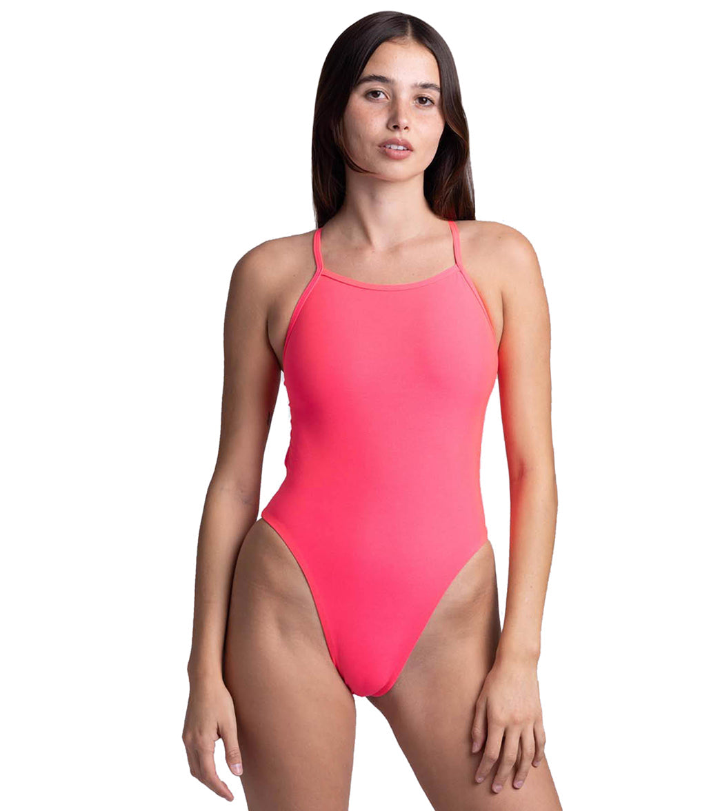 JOLYN Women's Lexi Solid One Piece Swimsuit