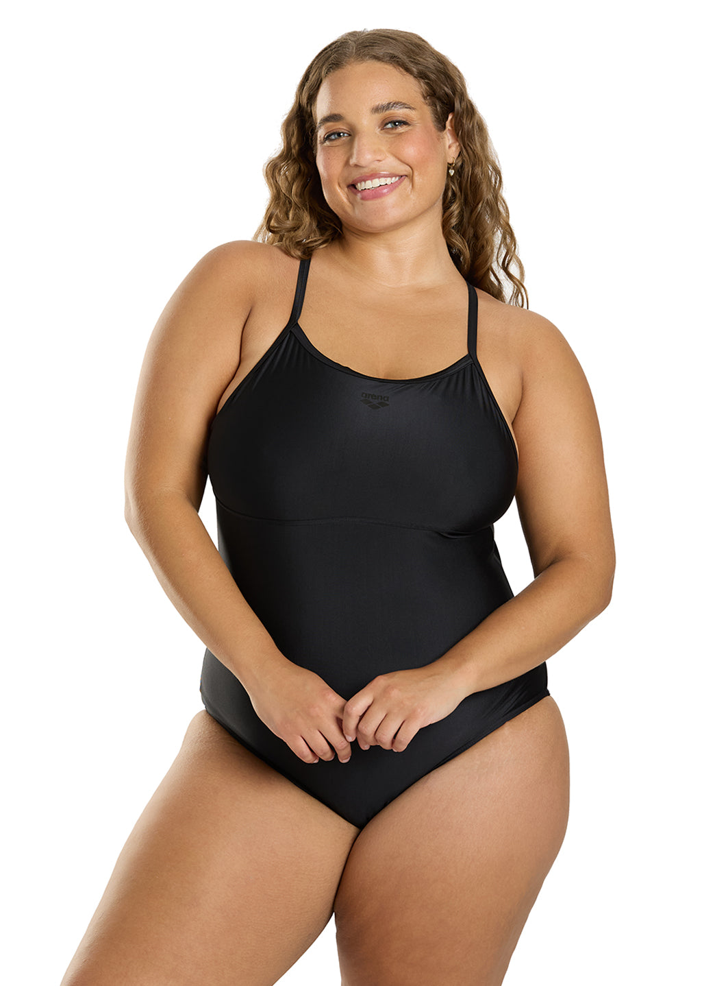 Arena Women's Solid Light Drop Back Chlorine Resistant One Piece Swimsuit