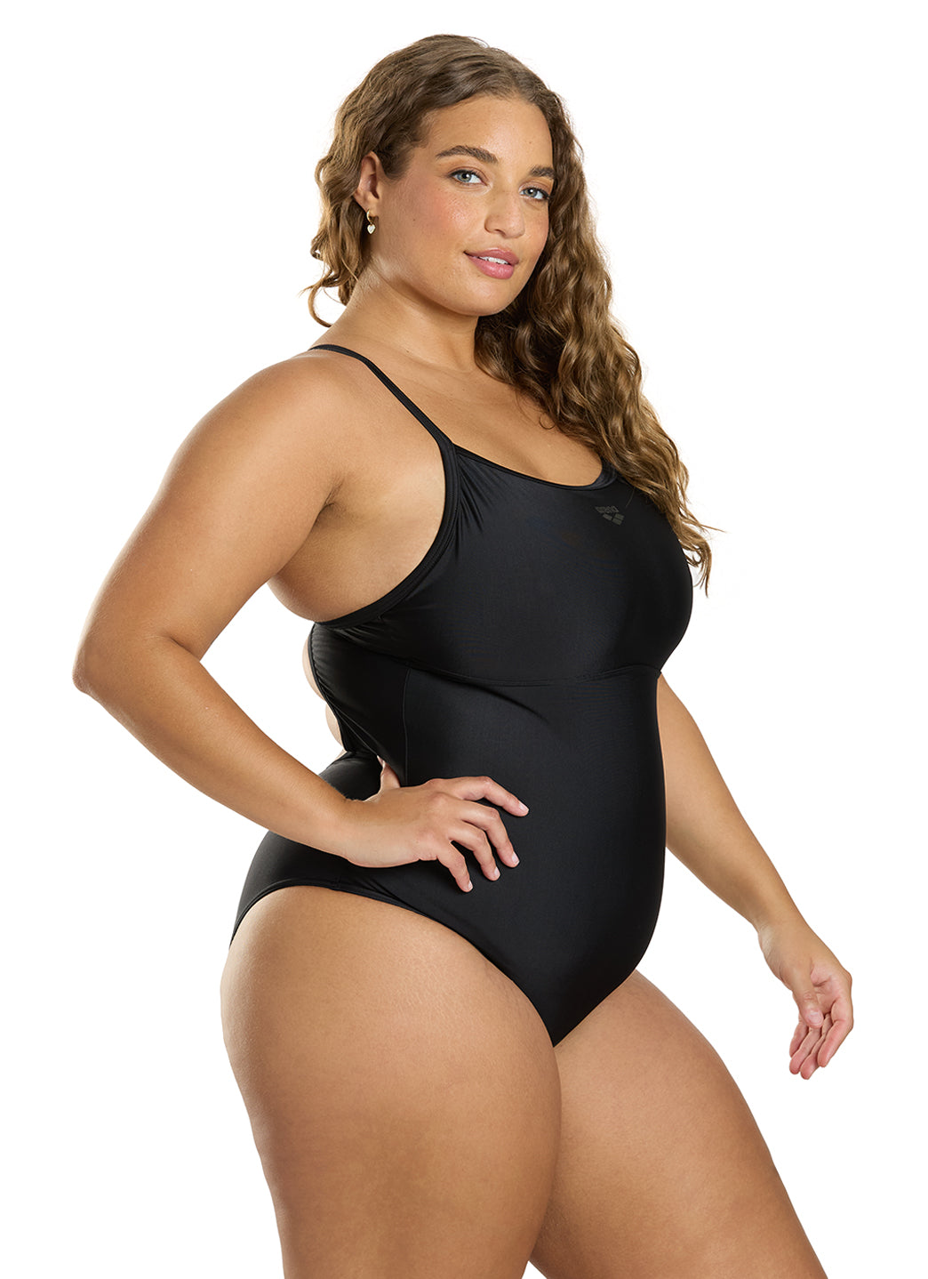 Arena Women's Solid Light Drop Back Chlorine Resistant One Piece Swimsuit