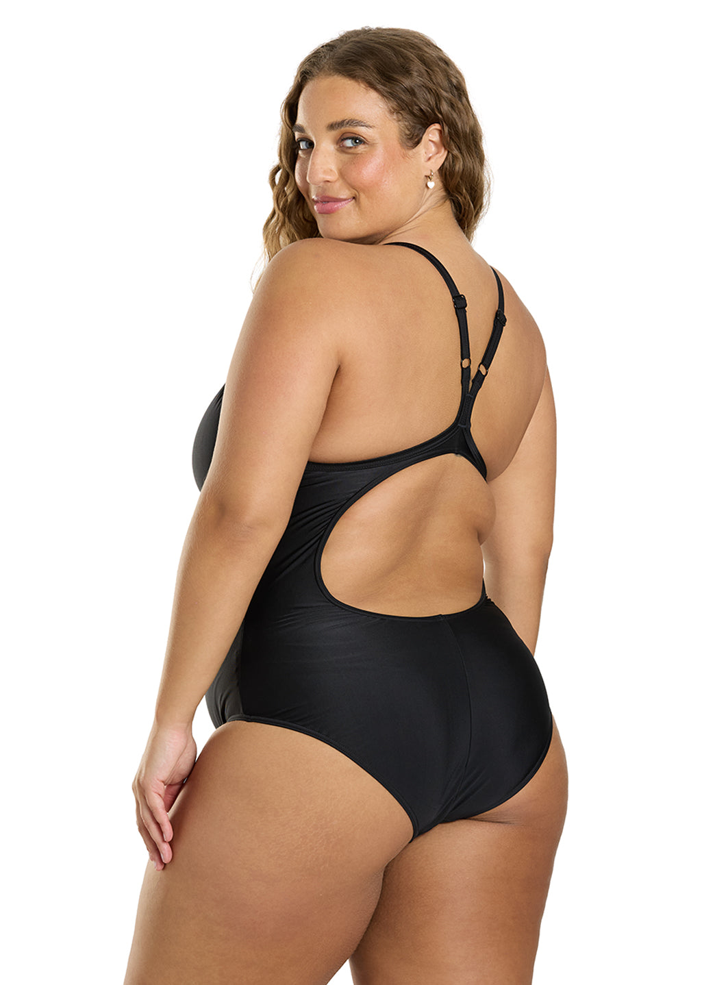 Arena Women's Solid Light Drop Back Chlorine Resistant One Piece Swimsuit