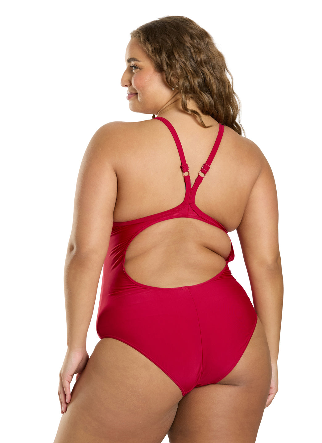 Arena Women's Solid Light Drop Back Chlorine Resistant One Piece Swimsuit