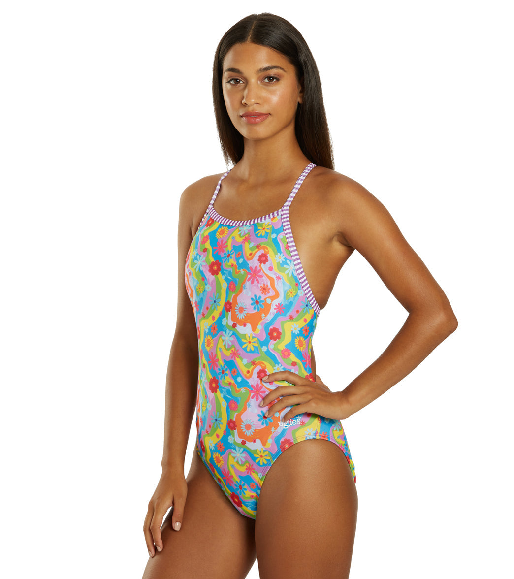 Dolfin Women's V-2 Back One Piece Swimsuit