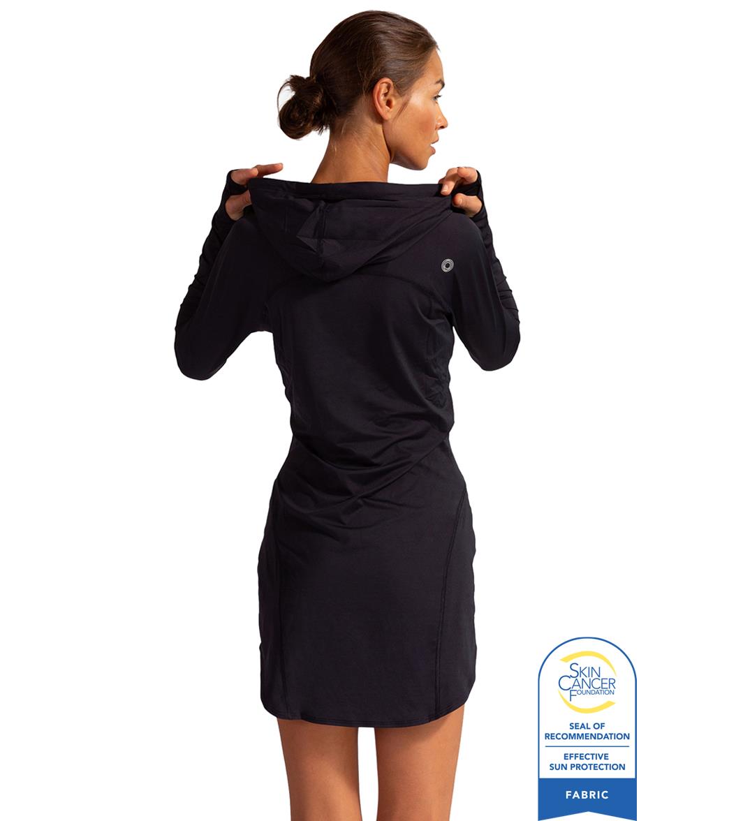 Bloq UV Women's Hooded Long Sleeve UPF 50 Sun Dress