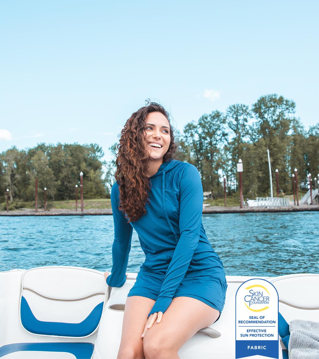 Bloq UV Women's Hooded Long Sleeve UPF 50 Sun Dress