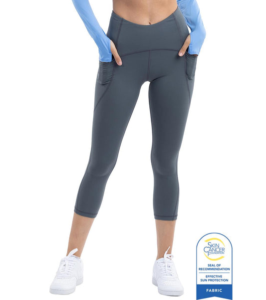 Bloq UV Women's Compression Capri Swim Tights