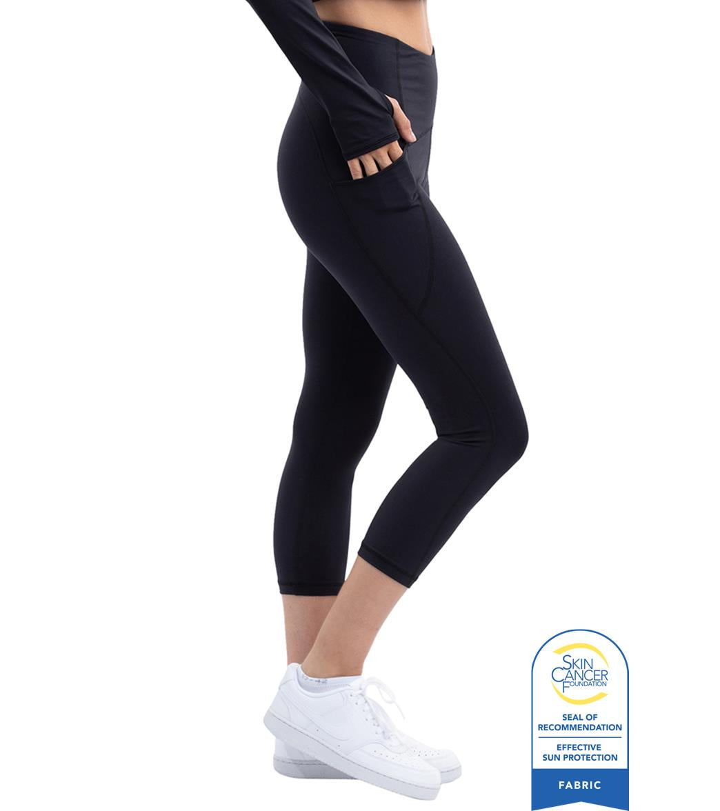 Bloq UV Women's Compression Capri Swim Tights