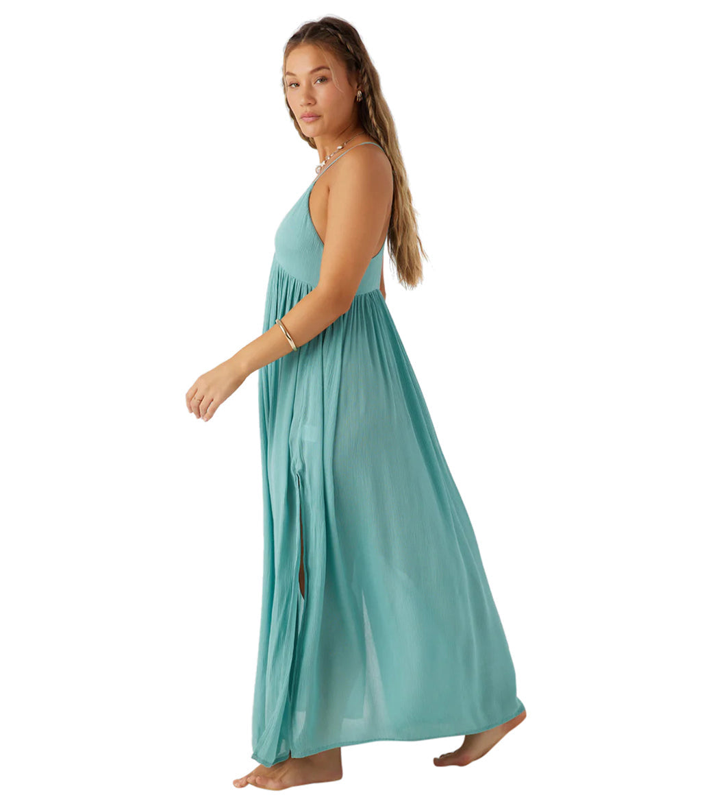 O'Neill Women's Swim Saltwater Solids Mel Maxi Cover Up Dress