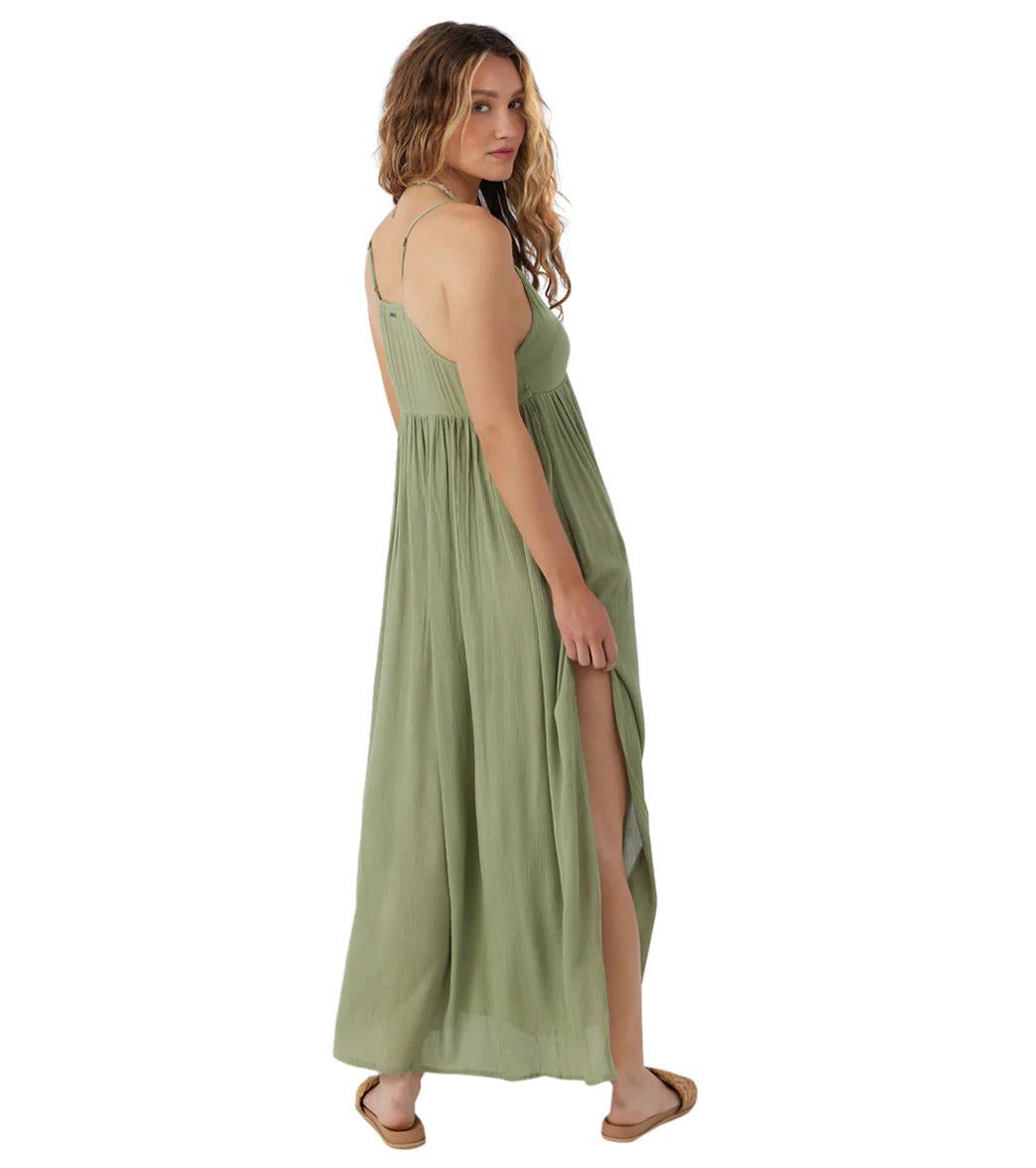 O'Neill Women's Swim Saltwater Solids Mel Maxi Cover Up Dress