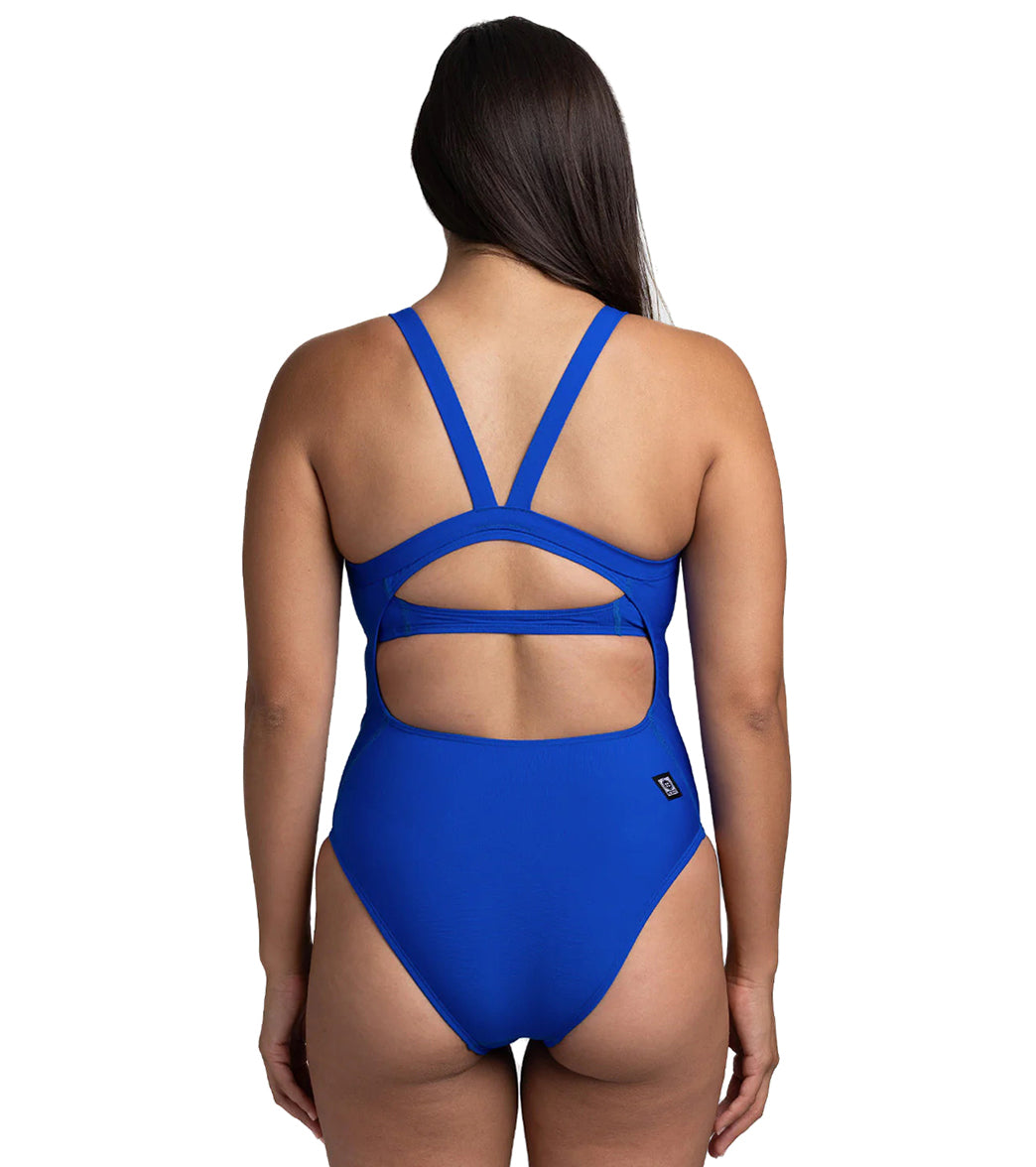 JOLYN Women's Caroline Solid One Piece Swimsuit