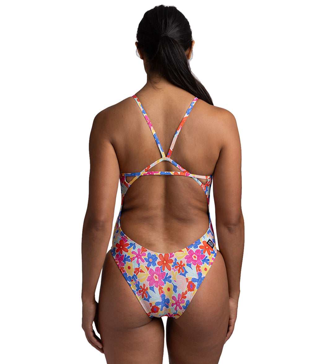 JOLYN Women's Perry Happy Flora One Piece Swimsuit