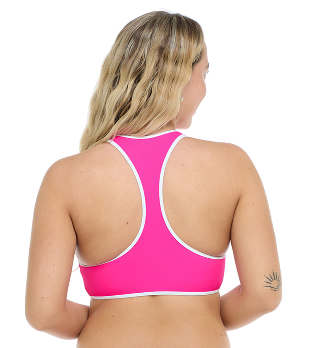 Body Glove Women's Undersea Call Me High Neck Crop Bikini Top