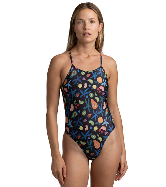 JOLYN Women's Brandon 2 Fruit Basket One Piece Swimsuit