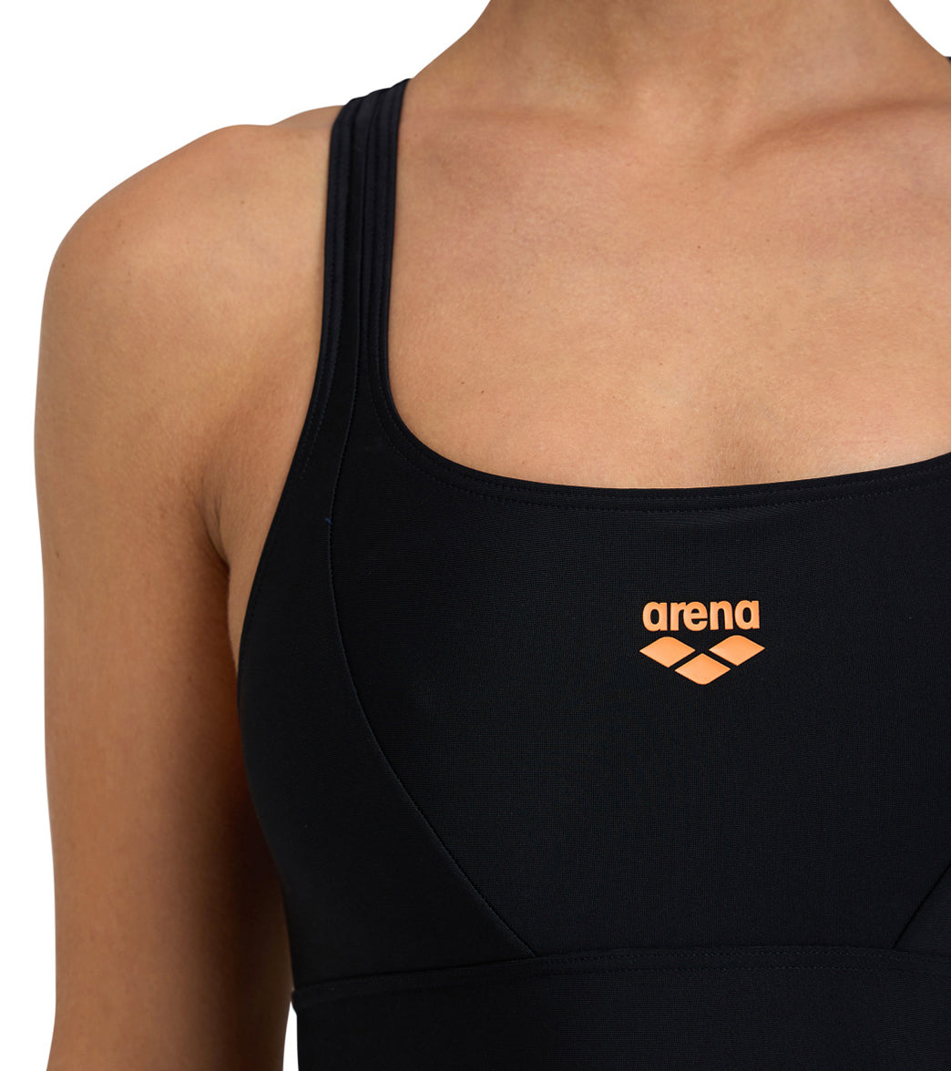 Arena Women's Solid Control Pro Back Chlorine Resistant One Piece Swimsuit