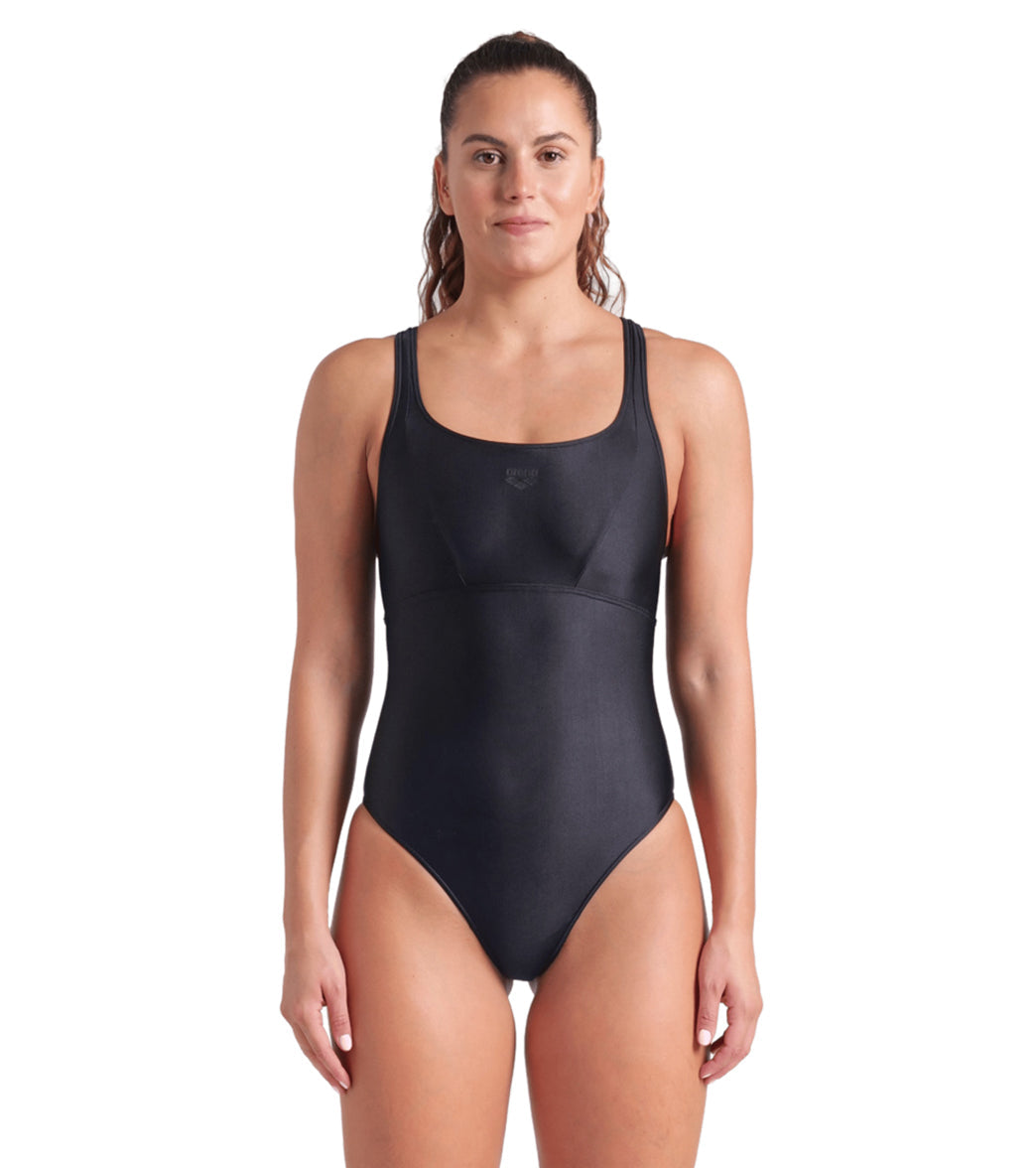 Arena Women's Solid Control Pro Back Chlorine Resistant One Piece Swimsuit