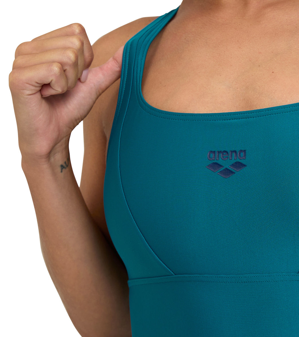 Arena Women's Solid Control Pro Back Chlorine Resistant One Piece Swimsuit