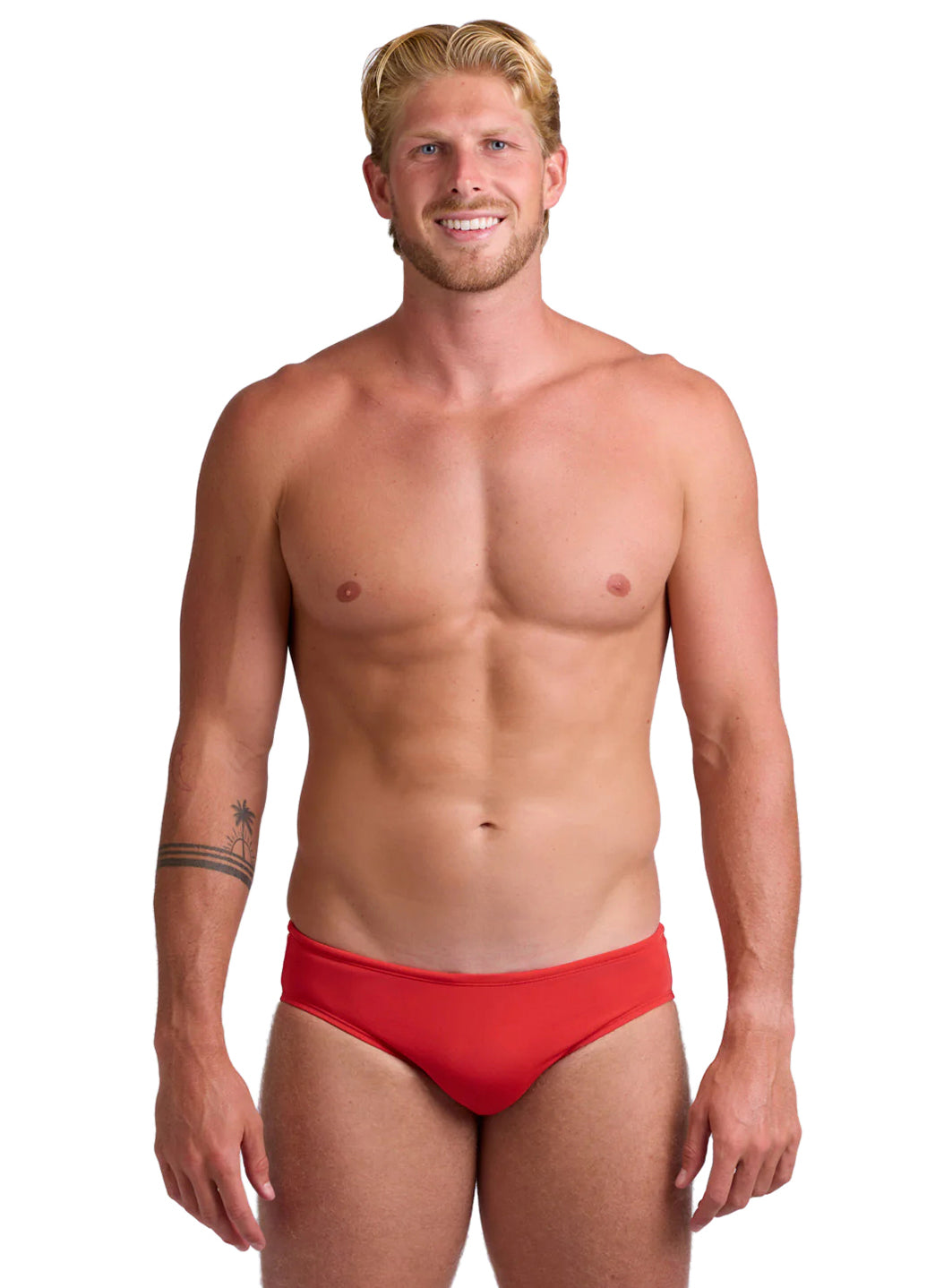 JOLYN Men's Brolyn Solid Brief Swimsuit