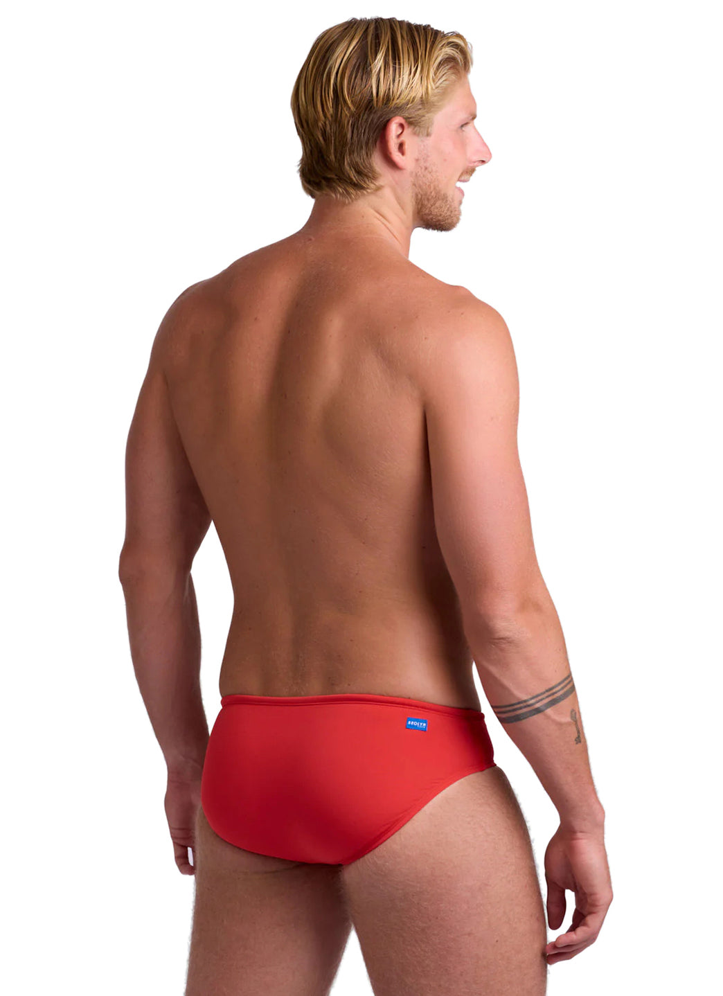 JOLYN Men's Brolyn Solid Brief Swimsuit