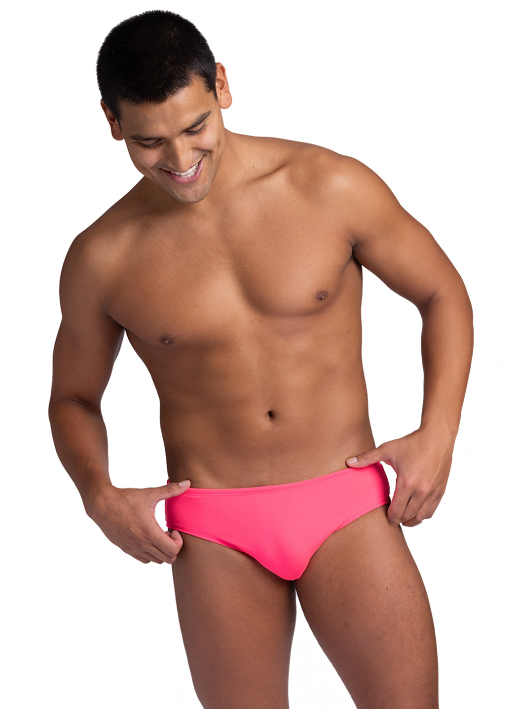 JOLYN Men's Brolyn Solid Brief Swimsuit