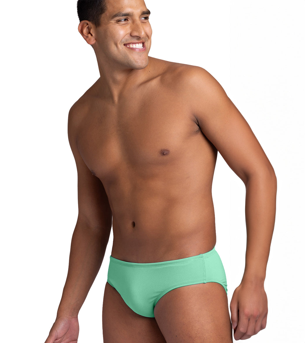 JOLYN Men's Brolyn Solid Brief Swimsuit