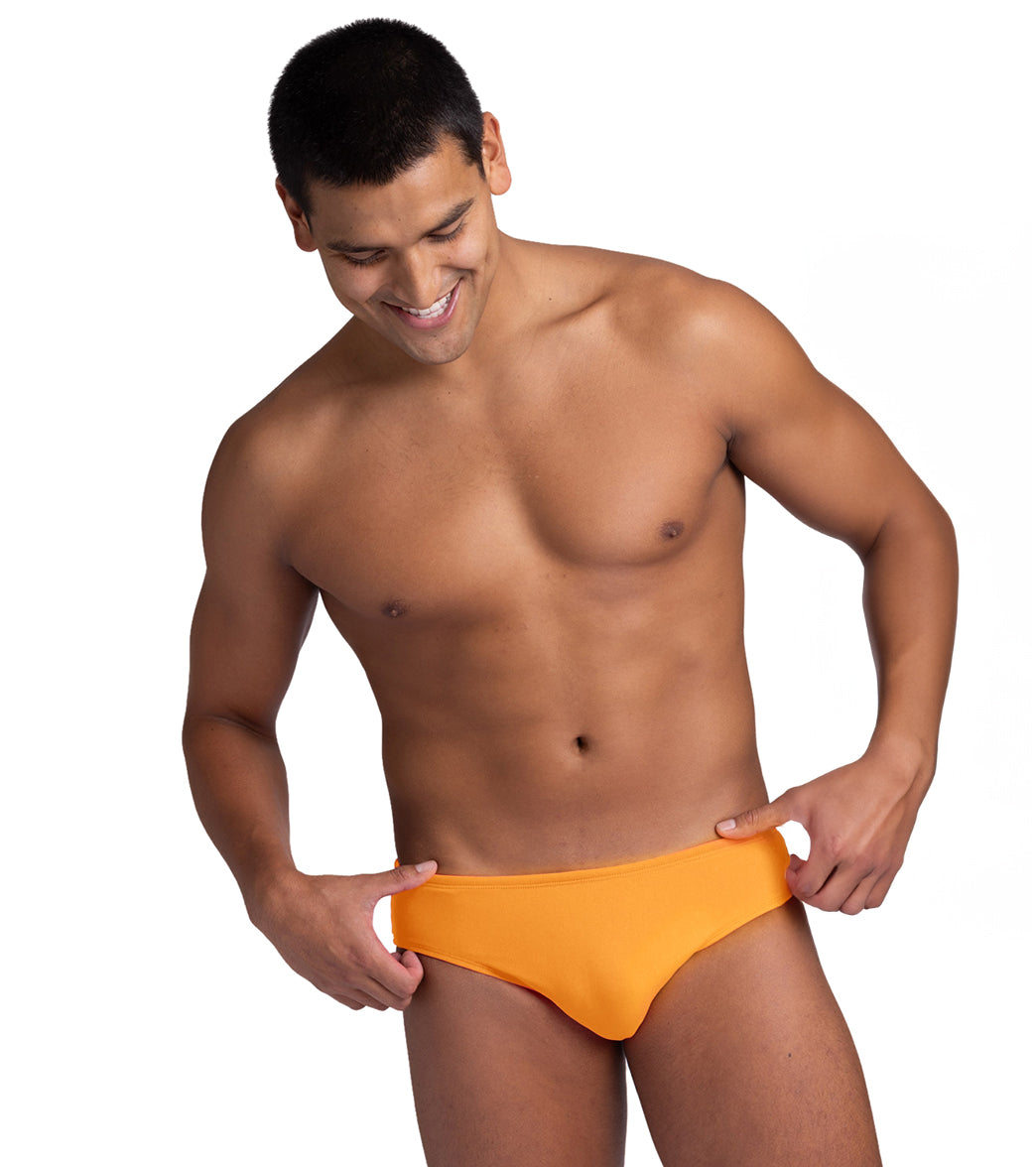 JOLYN Men's Brolyn Solid Brief Swimsuit