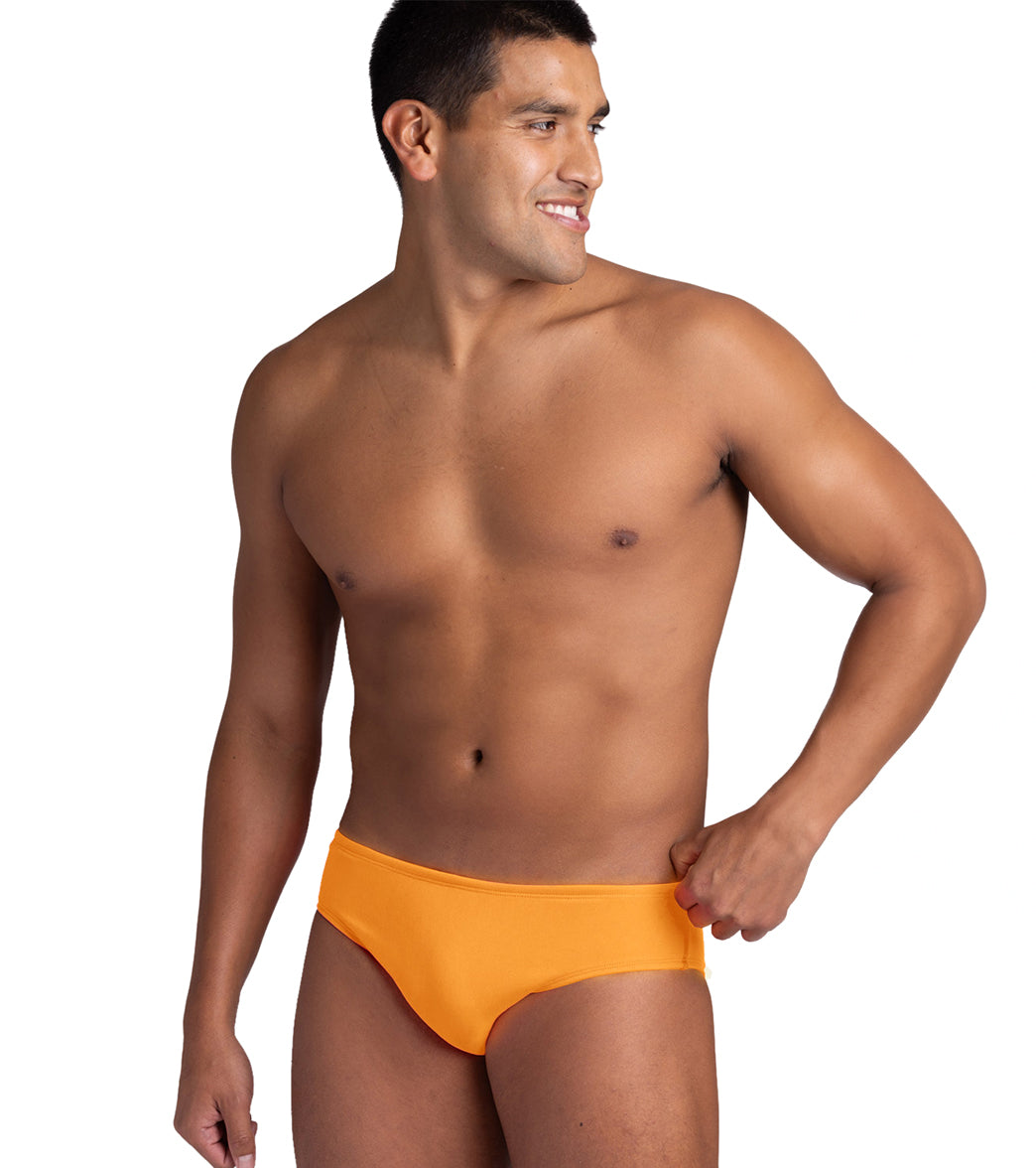 JOLYN Men's Brolyn Solid Brief Swimsuit