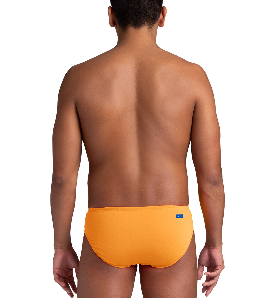 JOLYN Men's Brolyn Solid Brief Swimsuit