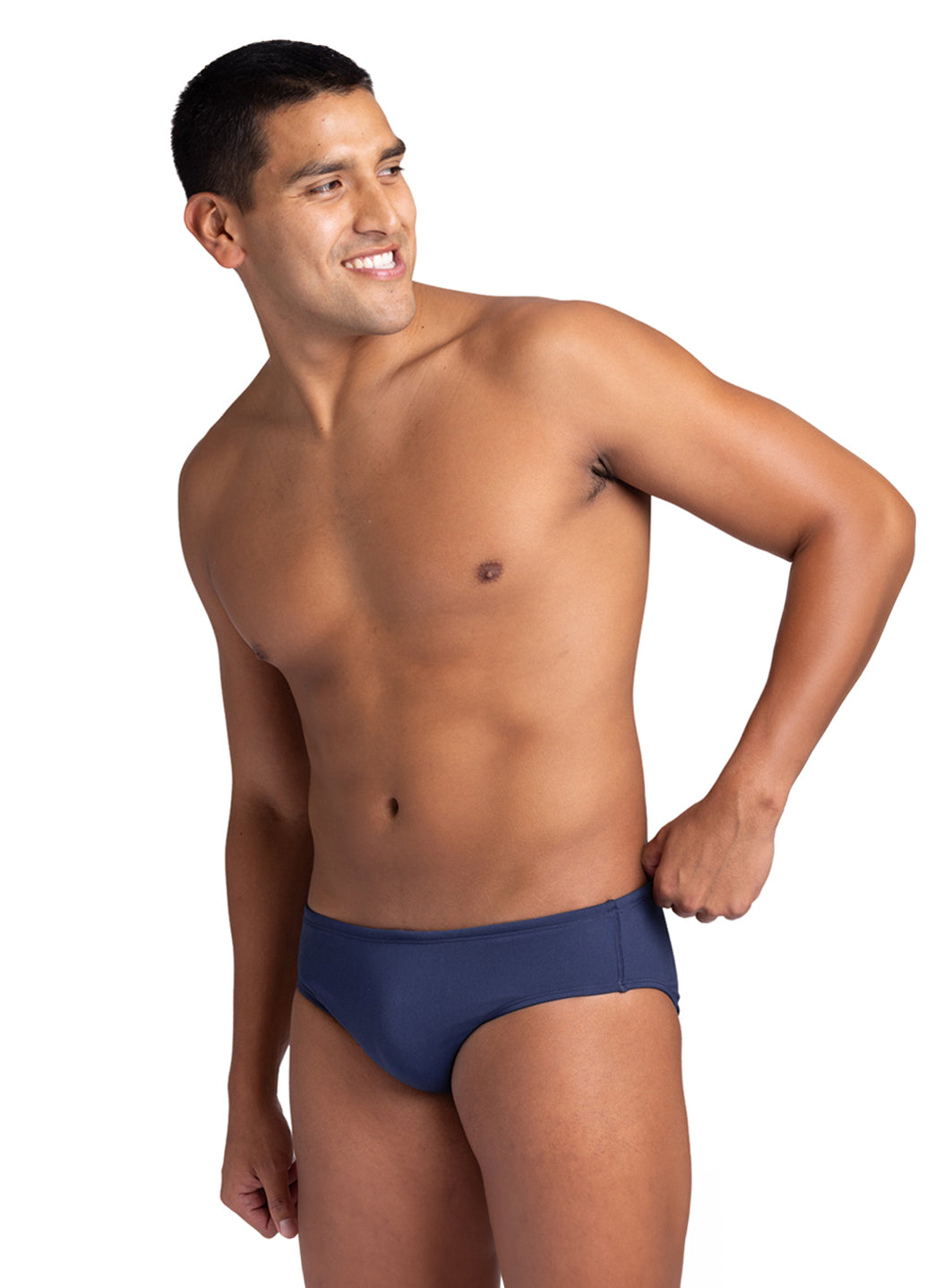 JOLYN Men's Brolyn Solid Brief Swimsuit