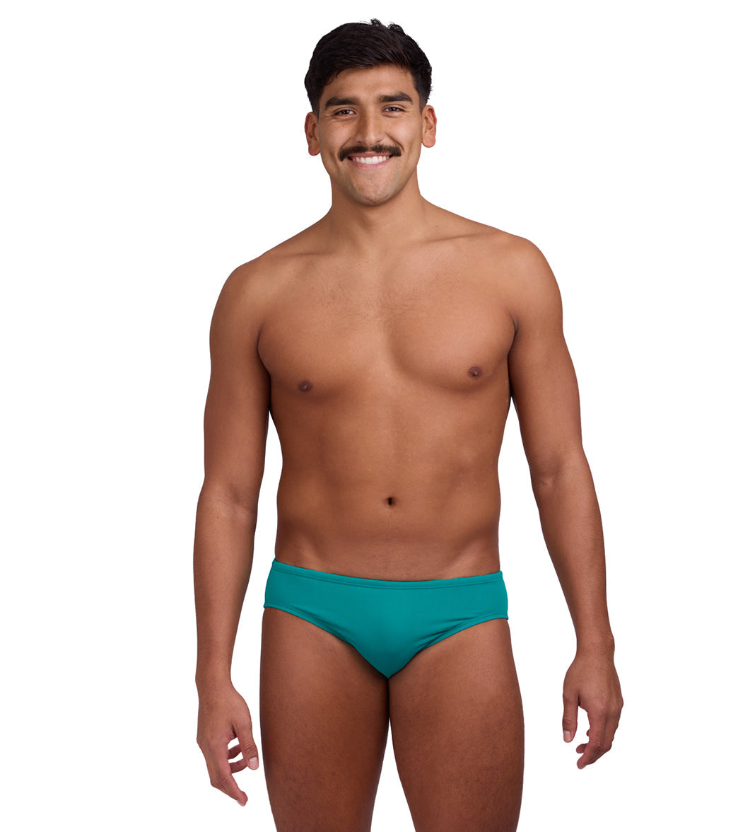 JOLYN Men's Brolyn Solid Brief Swimsuit