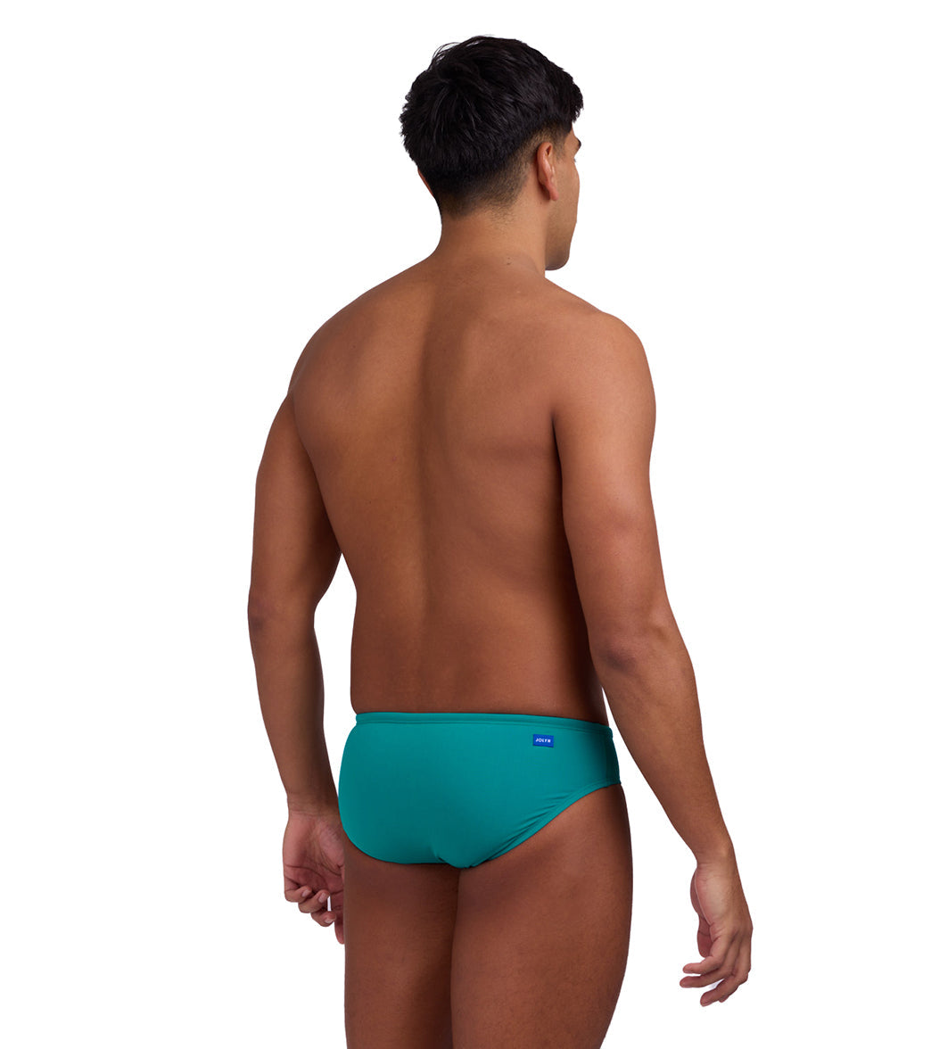 JOLYN Men's Brolyn Solid Brief Swimsuit