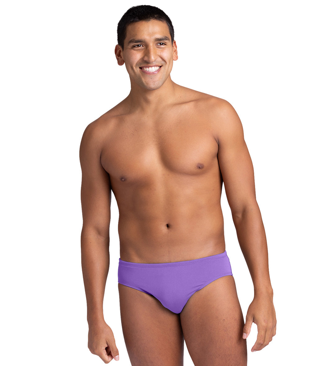 JOLYN Men's Brolyn Solid Brief Swimsuit