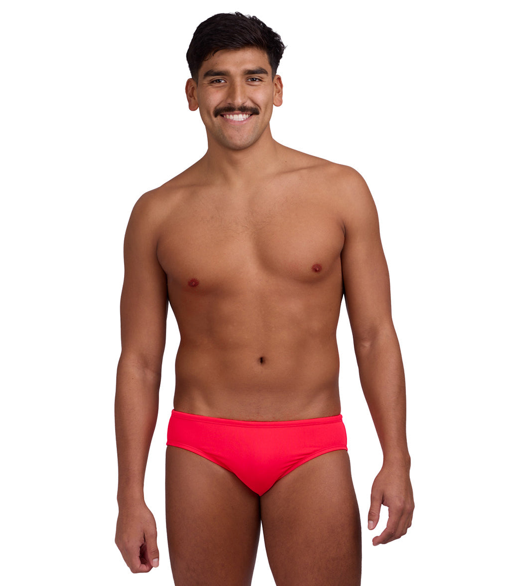 JOLYN Men's Brolyn Solid Brief Swimsuit