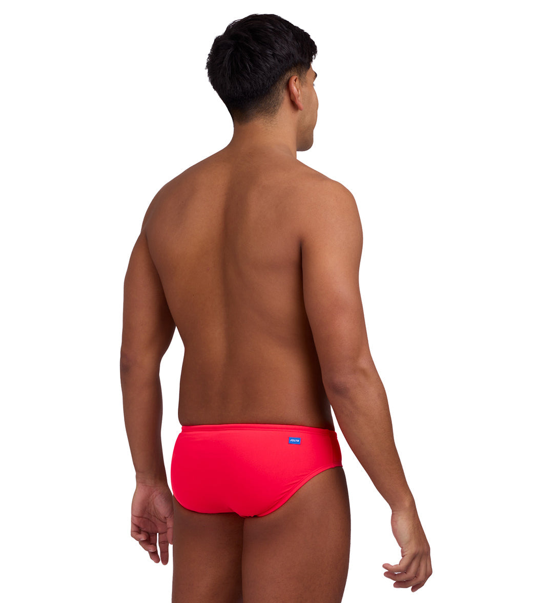 JOLYN Men's Brolyn Solid Brief Swimsuit