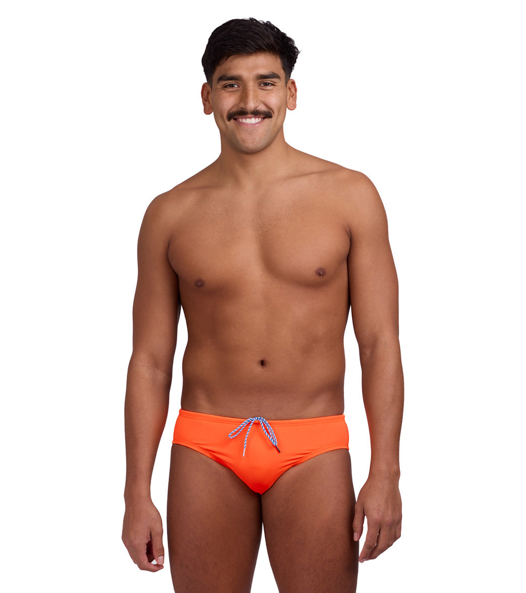 JOLYN Men's Brolyn Solid Brief Swimsuit
