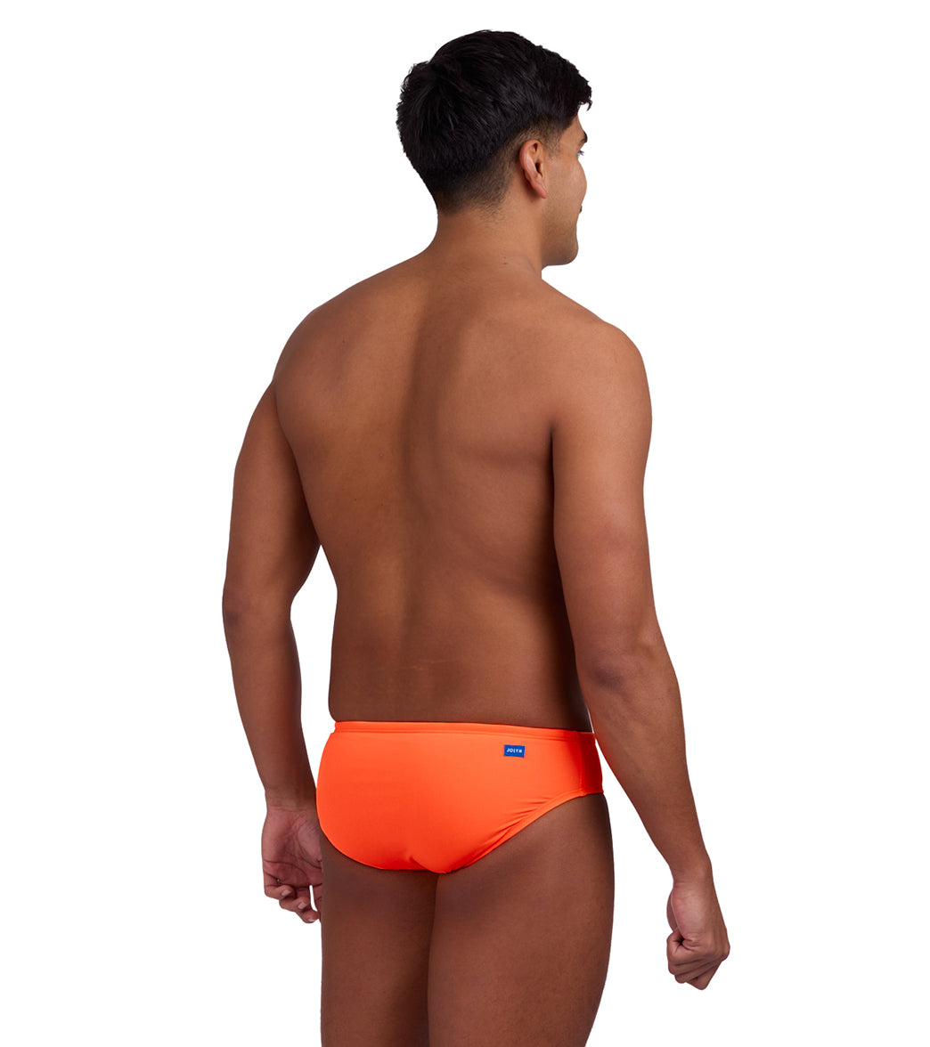JOLYN Men's Brolyn Solid Brief Swimsuit